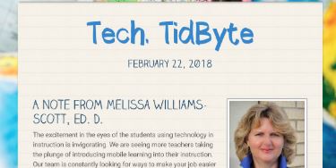 February 22, 2018 Tech Tidbyte e-newsletter